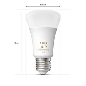 Philips Huewa 8-75W Beyaz Ambiyans Akıllı Başlangıç Seti 3'lü Akıllı Butonlu E27 Bluetooth Özellikli Aydınlatma