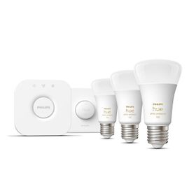 Philips Huewa 8-75W Beyaz Ambiyans Akıllı Başlangıç Seti 3'lü Akıllı Butonlu E27 Bluetooth Özellikli Aydınlatma