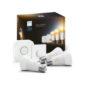 Philips Huewa 8-75W Beyaz Ambiyans Akıllı Başlangıç Seti 3'lü Akıllı Butonlu E27 Bluetooth Özellikli Aydınlatma