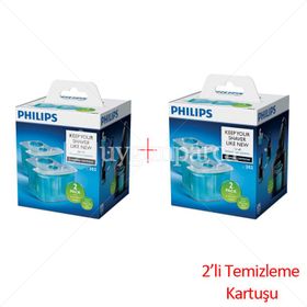Philips JC302 2'li Tıraş Makinesi Temizleme Kartuşu