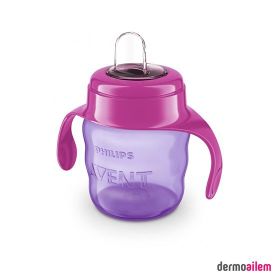 Philips Kız 6+ Ay 200 ml Avent Eğitici Damlatmaz Bardak