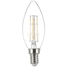 Philips Led Classic 40W B35 Led Mum Filament Ampul 2700K Sarı Işık E14 İnce Duy Dim Edilmez 2'li Eko Paket