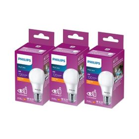 Philips LedBulb 8-60W 720Lm E27 New Gen 3’Lü 2700K - Sarı Işık Ampul