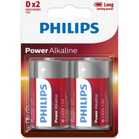 Philips LR20P2B-05 Power Alkaline D Boy 2 Adet Pil