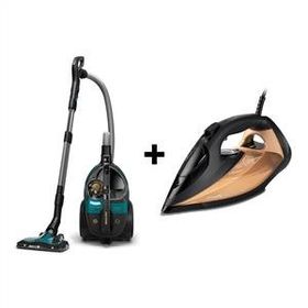 Philips Marathon Ultimate XB9185/07 Toz Torbasız Süpürge + Azur 7000 Serisi DST7040/80 Buharlı Ütü