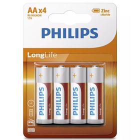 Philips R6L4B/10 Longlife AA 4 Blister Pil