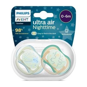 Philips SCF376/18 Avent Ultra Air Night Time 0-6 Ay 2x6 Adet Erkek Gece Emzik