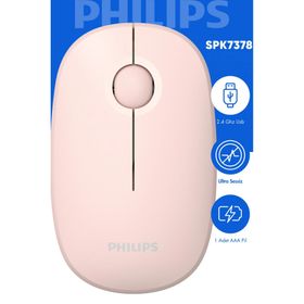Philips SPK7378 Pembe Kablosuz Mouse