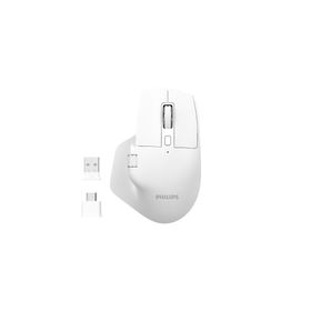 Philips SPK7858 Beyaz Optik Şarjlı Sessiz Kablosuz Mouse