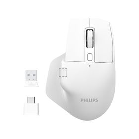 Philips SPK7858 Beyaz Optik Şarjlı Sessiz Kablosuz Mouse