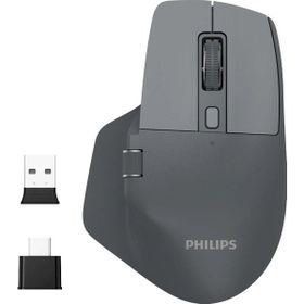 Philips SPK7858 Gri Optik Şarjlı Sessiz Kablosuz Mouse