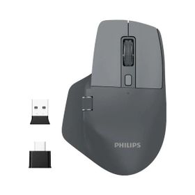 Philips SPK7858 Gri Optik Şarjlı Sessiz Kablosuz Mouse