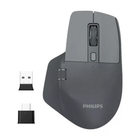 Philips SPK7858 Gri Optik Şarjlı Sessiz Kablosuz Mouse