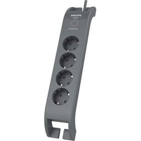 Philips SPN3140A-62 4'lü Siyah Akım Koruyucu Priz