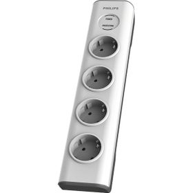 Philips SPN7040WA/62 Beyaz 600 Joules 2 mt Örgülü Kablo 4 Soket Akım Korumalı Priz