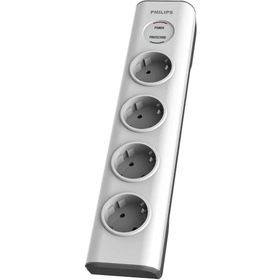Philips SPN7040WA/62 Beyaz 600 Joules 2 mt Örgülü Kablo 4 Soket Akım Korumalı Priz