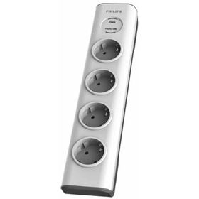 Philips SPN7040WA/62 Beyaz 600 Joules 2 mt Örgülü Kablo 4 Soket Akım Korumalı Priz