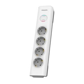 Philips SPN7040WA/62 Beyaz 600 Joules 2 mt Örgülü Kablo 4 Soket Akım Korumalı Priz