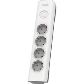 Philips SPN7040WA/62 Beyaz Antrasit 4 Soket Akım Korumalı 600 Joules 2 mt Örgülü Kablo Priz