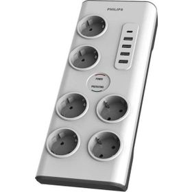 Philips SPN7060WA 900J 2 mt 6'lı 4xUsb-A Usb-C Akım Korumalı Priz