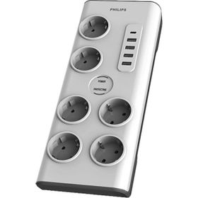 Philips SPN7060WA 900J 2 mt 6'lı 4xUsb-A Usb-C Akım Korumalı Priz