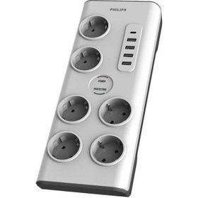 Philips SPN7060WA 900J 2 mt 6'lı 4xUsb-A Usb-C Akım Korumalı Priz