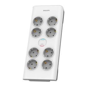 Philips SPN7080WA/62 Beyaz 900 Joules 2 mt Örgülü Kablo 8 Soket Akım Korumalı Priz
