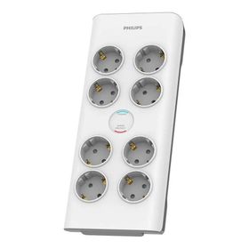 Philips SPN7080WA/62 Beyaz 900 Joules 2 mt Örgülü Kablo 8 Soket Akım Korumalı Priz