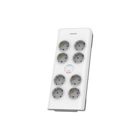 Philips SPN7080WA/62 Beyaz 900 Joules 2 mt Örgülü Kablo 8 Soket Akım Korumalı Priz