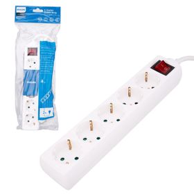 Philips SPS1050A/51 2 mt Tam Bakır Kablolu 5li Çocuk Korumalı Beyaz Priz Çoklayıcı