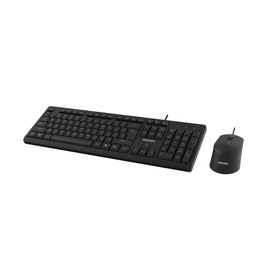 Philips SPT6234B Türkçe Q USB Kablolu Siyah Klavye Mouse Set