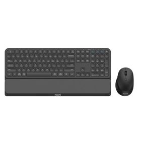 Philips SPT6607B/38 Siyah Türkçe Q 2.4 Ghz ve Bluetooth Kablosuz Bilek Destekli Multimedya Klavye Mouse Set