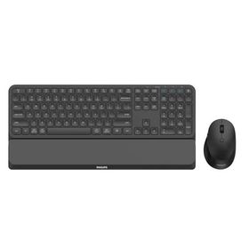 Philips SPT6607B/38 Siyah Türkçe Q 2.4 Ghz ve Bluetooth Kablosuz Bilek Destekli Multimedya Klavye Mouse Set