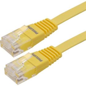 Philips SWA1949W/93-3 Sarı Yassı Flat UTP 3 mt Cat 6 Kablo