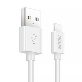 Philips Swr1601/93 3.0 A Type-C 1 m-Beyaz Hızlı Şarj Kablosu