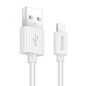 Philips Swr1601/93 3.0 A Type-C 1 m-Beyaz Hızlı Şarj Kablosu