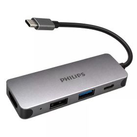 Philips Swr1607g/93 Type-C 4'Ü 1 Arada Çok Fonksiyonlu Dönüştürücü Hub