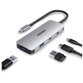 Philips SWR1651A Type-C to 2xUSB-A 3.2 ve 2xUSB-C PD 100W HUB Çoklayıcı Adaptör