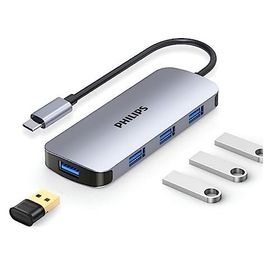Philips SWR1651B Type-C to 4 Portlu USB-A 3.2 HUB Çoklayıcı Adaptör