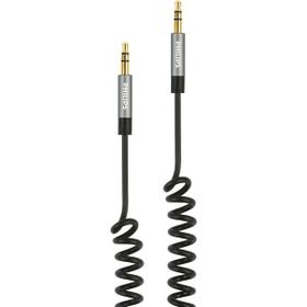 Philips SWR2102A Siyah 1 mt 3.5 mm Jack Spiral AUX Ses Kablosu