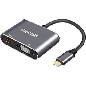 Philips SWV6021/00 USB-C HDMI ve VGA Adaptör