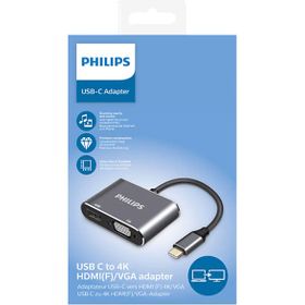 Philips SWV6021/00 USB-C HDMI ve VGA Adaptör