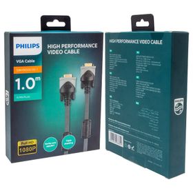 Philips SWV9009/93-1 15 Pin Erkek Erkek Filtreli 1 Metre Vga Kutulu Kablo