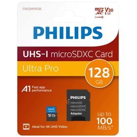 Philips UHS-I U3 4K 128 gb Class 10 Adaptör Micro SDXC Kartı