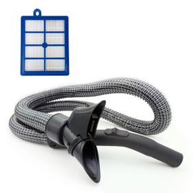 Philips Uyumlu FC 9222 Marathon Elektrikli Süpürge Çelik Telli Hortum ve Hepa Filtresi