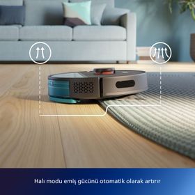 Philips XU3000/01 Homerun 3000 Aqua Siyah Robot Süpürge Teşhir-Outlet