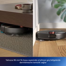 Philips XU3000/01 Homerun 3000 Aqua Siyah Robot Süpürge Teşhir-Outlet