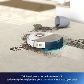 Philips XU7000 02 Beyaz Robot Süpürge Teşhir-Outlet