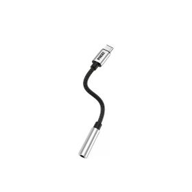 Phixi Basic CA111 Metal Başlıklı Örgü Type-C To 3.5 mm Jack Çevirici Kablo