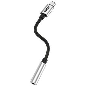 Phixi Basic CA111 Metal Başlıklı Örgü Type-C To 3.5 mm Jack Çevirici Kablo
